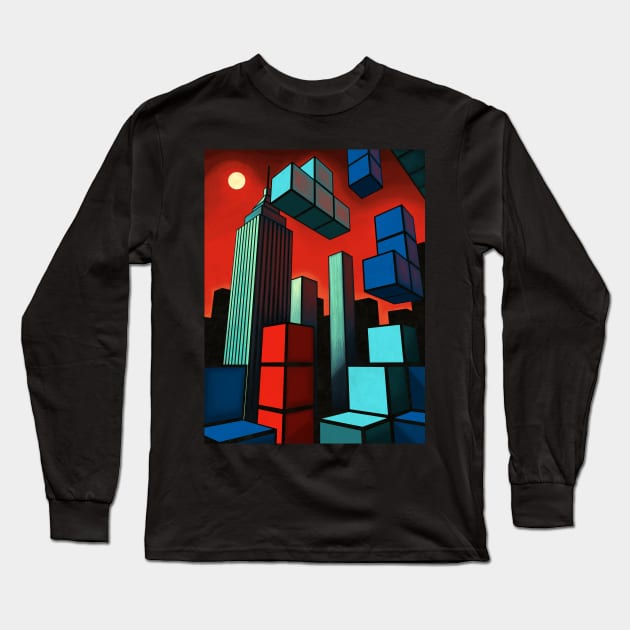 Tetroid Apocalypse Long Sleeve T-Shirt by Remus